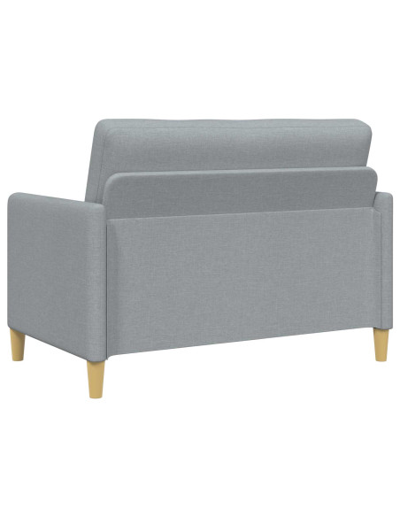 Set di Divani con Storage 2 pcs Grigio Chiaro Poliestere