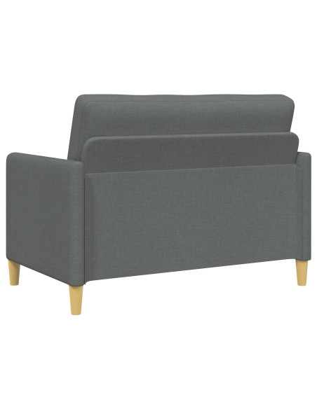 Set di Divani con Storage 2 pcs Grigio Scuro Poliestere