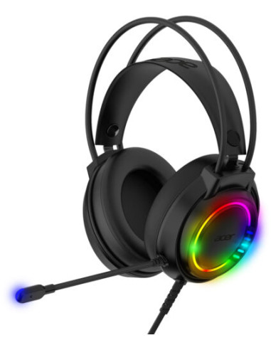 CUFFIA C/MICROFONO USB GAMING ACER GH1600 LED