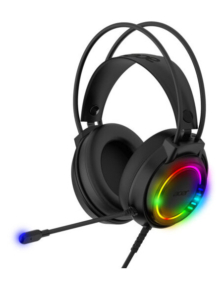 CUFFIA C/MICROFONO USB GAMING ACER GH1600 LED