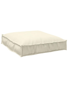 Cuscino Crema 70 x 70 x 12 cm Tessuto Oxford