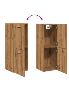 Mobile Pensile Bagno Rovere Artigianale 30x30x80cm Truciolato