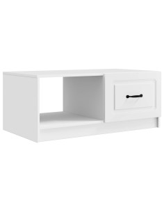 Tavolino da salotto Bianco 90 x 50 x 37 cm Legno ingegnerizzato