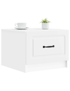 Tavolino da salotto Bianco 49 x 50 x 37 cm Legno ingegnerizzato 2