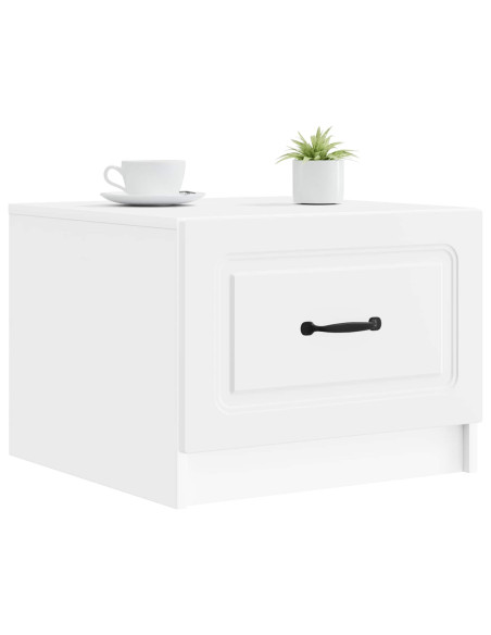 Tavolino da salotto Bianco 49 x 50 x 37 cm Legno ingegnerizzato