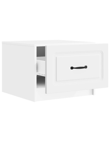 Tavolino da salotto Bianco 49 x 50 x 37 cm Legno ingegnerizzato