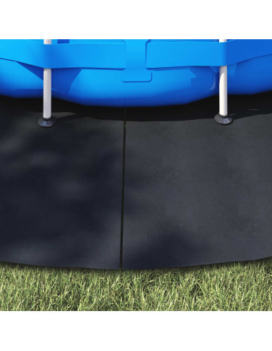 Telo per Fondo Piscina Nero Ø 500 cm Tessuto Non Tessuto