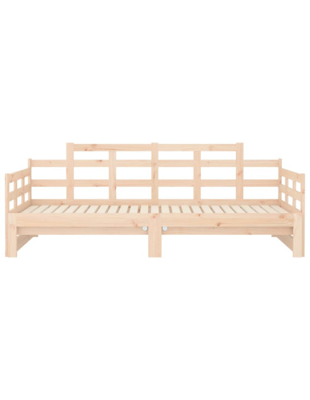 Dormeuse Estraibile in Legno Massello di Pino 2x(80x200) cm