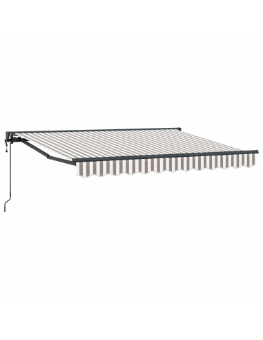 Tettuccio Elettrico Retrattile Grigio chiaro e bianco 3,5 x 2 m