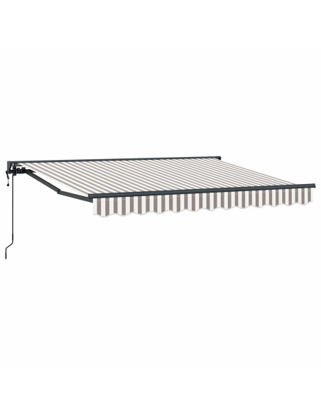 Tettuccio Elettrico Retrattile Grigio chiaro e bianco 3,5 x 2 m