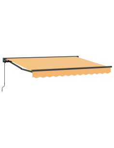 Tenda retrattile manuale Sabbia 4 x 2 m Poliestere e Alluminio