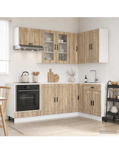 Unità Cucina PORTO 8 pcs Rovere Sonoma Legno ingegnerizzato