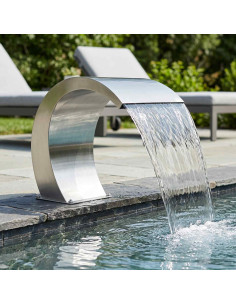 Fontana da Piscina Argento 61 x 30 x 71 cm Acciaio Inox