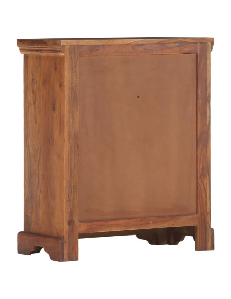 Credenza 63x30x75 cm in Legno Massello di Acacia