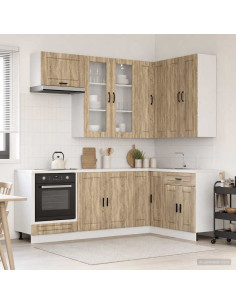 Unità Cucina PORTO 8 pcs Rovere Sonoma Legno ingegnerizzato