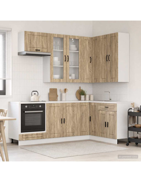 Unità Cucina PORTO 8 pcs Rovere Sonoma Legno ingegnerizzato