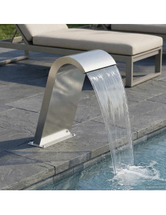 Fontana da Piscina Argento 47 x 31 x 60 cm Acciaio Inox
