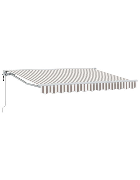 Tettuccio Elettrico Retrattile Grigio chiaro e bianco 3 x 2,5 m