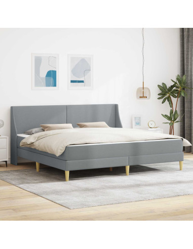 Struttura letto con materasso Grigio chiaro 180 x 200 cm