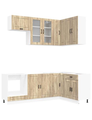 Unità Cucina PORTO 8 pcs Rovere Sonoma Legno ingegnerizzato