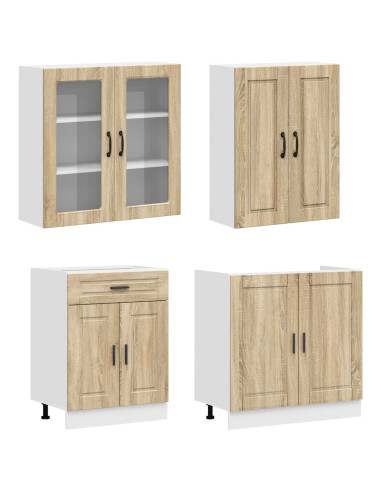 Unità Cucina PORTO 8 pcs Rovere Sonoma Legno ingegnerizzato
