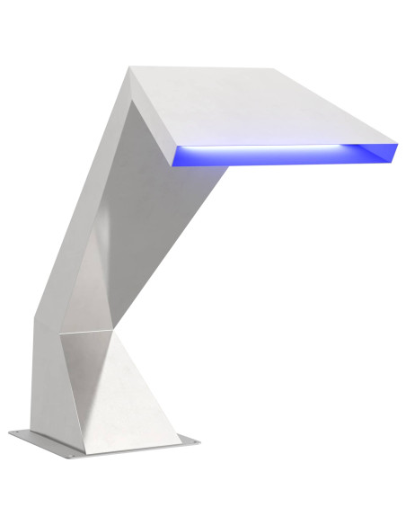 Cascata della Piscina Acciaio Inox 63,5 x 29 x 51 cm Argento