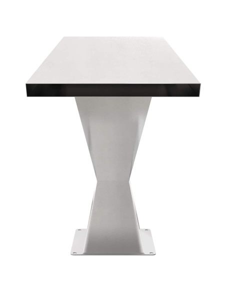 Cascata della Piscina Acciaio Inox 63,5 x 29 x 51 cm Argento