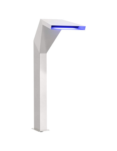 Cascata della Piscina Acciaio Inox 50 x 30 x 90 cm Argento