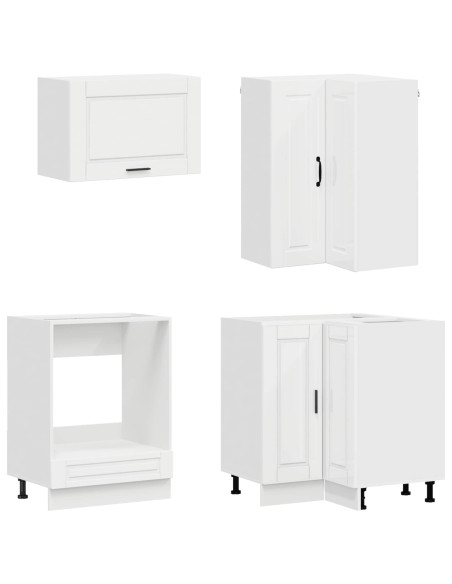 Unità Cucina PORTO 8 pcs Bianco Lucido Legno ingegnerizzato