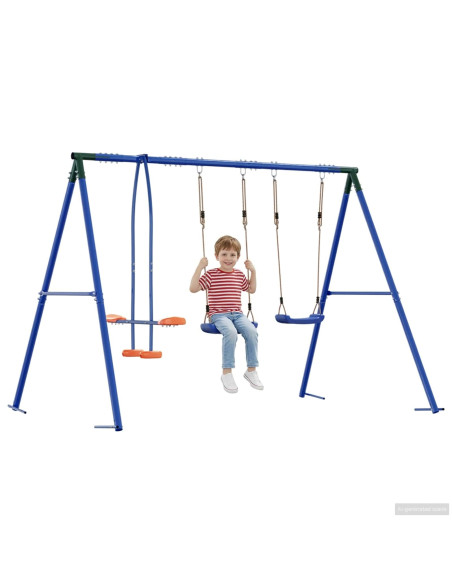 Set di Altalene per Esterni Multicolore 263 x 185 x 185 cm