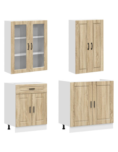 Unità Cucina PORTO 8 pcs Rovere Sonoma Legno ingegnerizzato