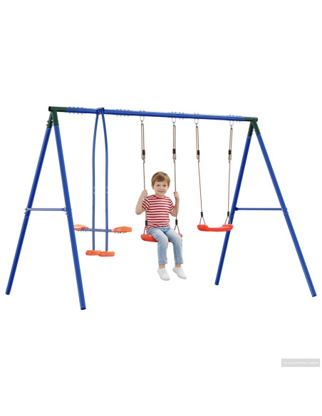 Set di Altalene per Esterni Multicolore 263 x 185 x 185 cm