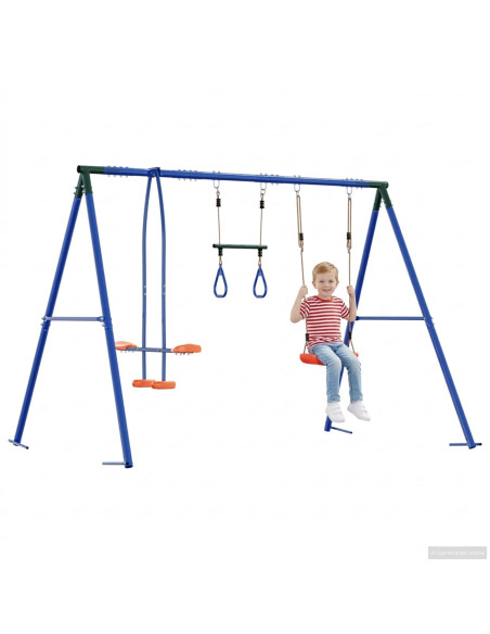 Set di Altalene per Esterni Multicolore 263 x 185 x 185 cm