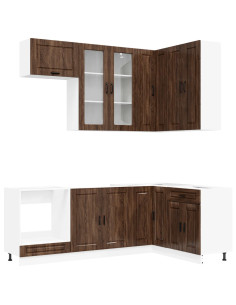 Unità Cucina PORTO 8 pcs Rovere Marrone Legno ingegnerizzato 2