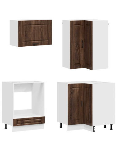 Unità Cucina PORTO 8 pcs Rovere Marrone Legno ingegnerizzato