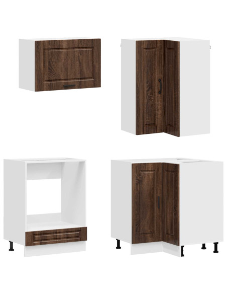 Unità Cucina PORTO 8 pcs Rovere Marrone Legno ingegnerizzato