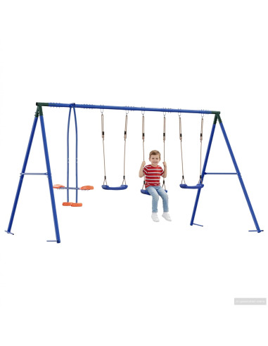 Set di Altalene per Esterni Multicolore 330 x 185 x 185 cm
