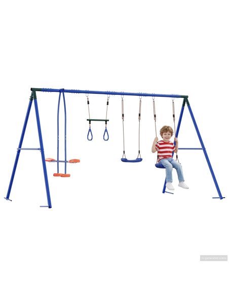Set di Altalene per Esterni Multicolore 330 x 185 x 185 cm