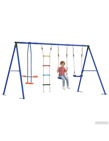 Set di Altalene per Esterni Multicolore 330 x 185 x 185 cm