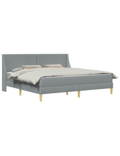 Struttura letto con materasso Grigio chiaro 180 x 200 cm 2