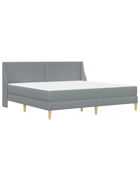 Struttura letto con materasso Grigio chiaro 180 x 200 cm