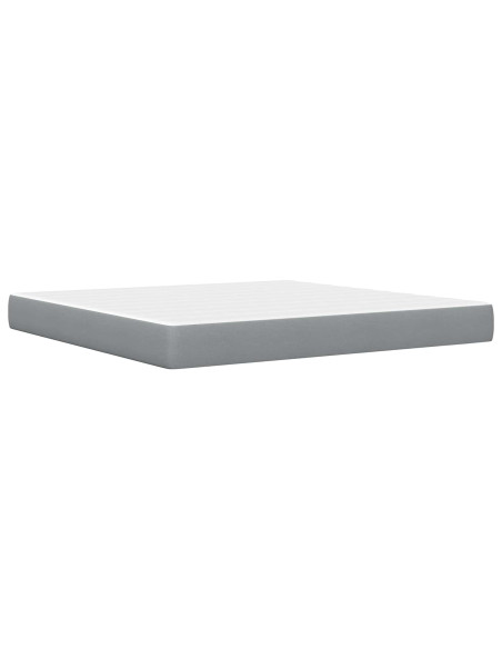 Struttura letto con materasso Grigio chiaro 180 x 200 cm