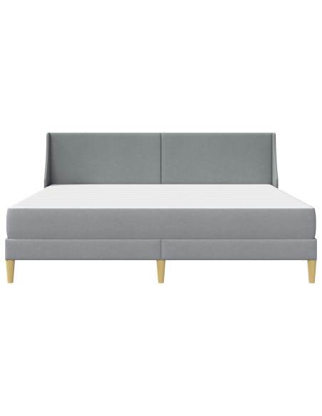 Struttura letto con materasso Grigio chiaro 180 x 200 cm