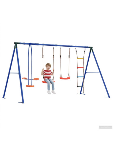 Set di Altalene per Esterni Multicolore 330 x 185 x 185 cm