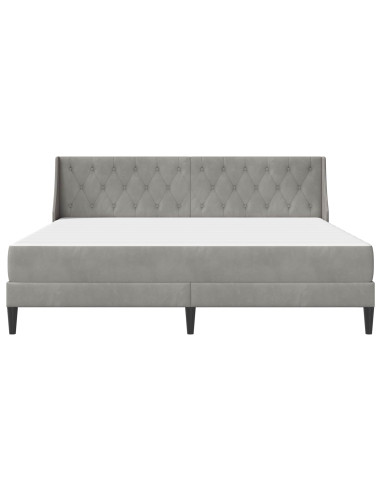 Struttura letto con materasso Grigio chiaro 180 x 200 cm