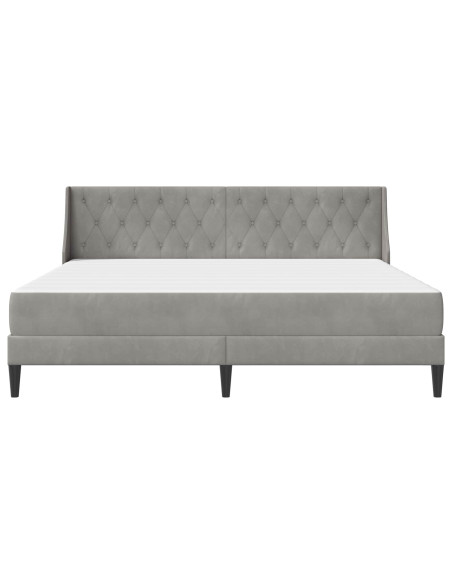Struttura letto con materasso Grigio chiaro 180 x 200 cm