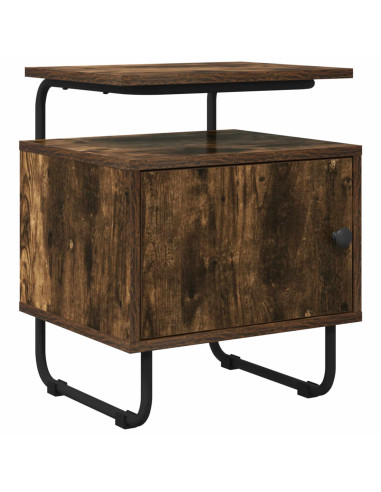 Armadio da Notte Rovere Fumo Legno ingegnerizzato