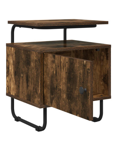 Armadio da Notte Rovere Fumo Legno ingegnerizzato