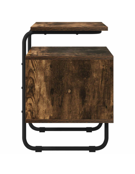 Armadio da Notte Rovere Fumo Legno ingegnerizzato
