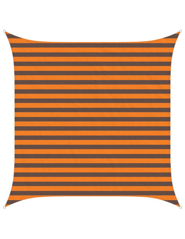Vela da ombra solare Arancione e Marrone 2,5 x 2,5 m